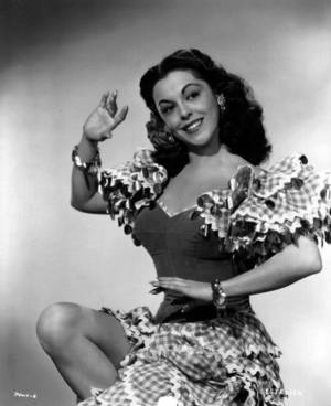 1940s Cuban Porn - Estelita Rodriguez in Cuban style sleeves, 1940s