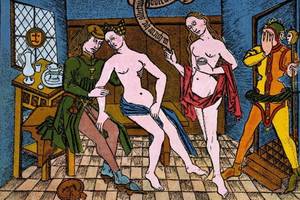 1800 Century Sexual Practices - Engraving from the 15th century, Master of the Banderoles