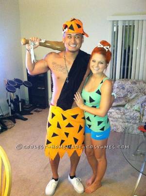 normal couples nude group - Coolest Homemade Bamm Bamm and Pebbles Couple Costume