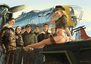 Military 1940s Porn - Romain Hugault - Pin-Up Wings -