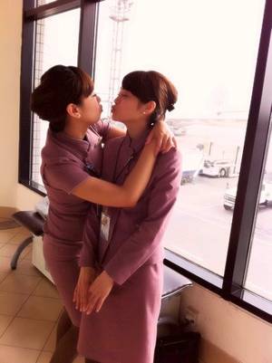 Chinese Stewardess Porn - Candid photos of the China Airlines Beautiful Stewardesses