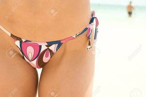 model latina south beach nude - Bikini model posing in South Beach Florida Stock Photo - 5396031