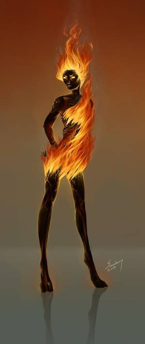 Elder Scrolls Flame Atronach Porn - Flame Atronach by Sceolang on deviantART