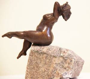 lake bbw nudist gallery - Petite Sungoddess (Bronze Chubby Nude Woman statue) â€“ ArtParkS