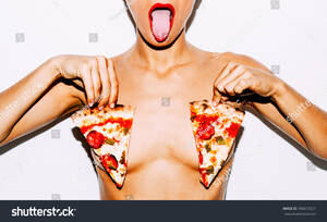 Food Girl Porn - Food Porn Pizza Lover Swag Girl Stock Photo 786673327 | Shutterstock