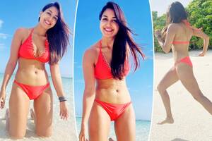 Gorgeous Girls Bikini Porn - Nikita Dutta Sets The Internet Ablaze in Hot Orange Bikini at Maldives  Vacation, Pics