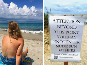 clothing optional beach videos - This Florida Nude Beach Is Ranked One Of The Best In The US & It Allows  Kids - Narcity