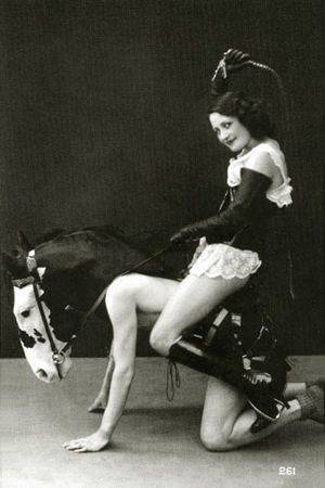 1800 Period Porn - Biederer Studio - A dominatrix rides a male pony-slave in an elaborate  training costume (c. Find this Pin and more on Period Porn ...