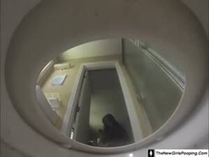 homemade toilet cam - Teen shitting on homemade toilet