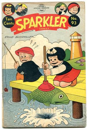 Nancy And Sluggo Comic Porn - Sparkler Comics #93 1950- Nancy & Sluggo- Plunger cover- Golden Age VG