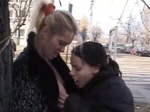 lesbian street porn - Pissing And Licking In Street - Lesbian Porn Videos