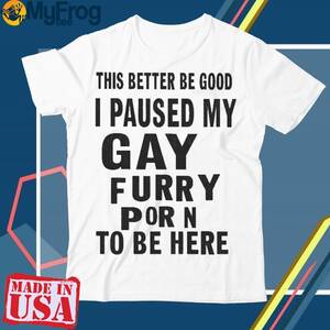 Furry Hoodie Porn - This Better Be Good I Paused My Gay Furry Porn To Be Here Shirt, hoodie,  sweater and long sleeve