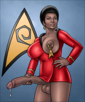 naked cartoon star trek - Star Trek - Dickgirl Uhura (colour sketch) by HighHeeledJill - Hentai  Foundry