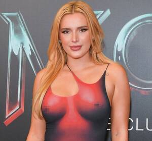 Bella Thorne Porn Comics - Bella Thorne flaunts curves in raunchy skintight dress that shows off  entire 'NAKED' body at Morbius movie premiere | The US Sun