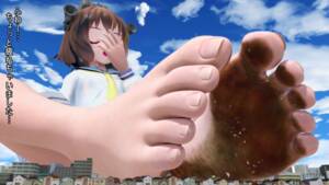 anime giantess feet worship - Giantess animation city crush 4 - ThisVid.com