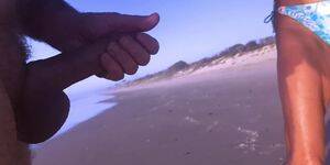 cfnm beach jerking - Public erection masturbation cumshot flasher CFNM to mature on beach -  Tnaflix.com