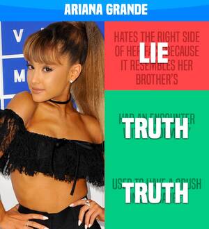 Ariana Grande Photoshop Porn - Play Our Super Fun Two Truths and a Lie Game: Celebrity Edition