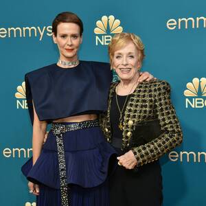 Holland Taylor Having Sex - Sarah Paulson and Holland Taylor appear to mouth 'you are beautiful' to  each other on Emmys red carpet | The Independent