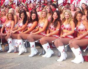 Cheerleader Porn Twirler - Crimsonettes take on A&M heat