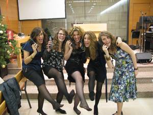 group pantyhose party - 