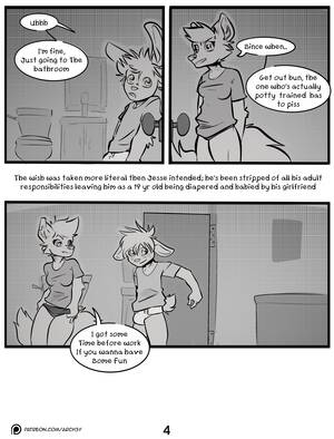 Diaper Furry Porn - Buns Diaper wish comic porn | HD Porn Comics