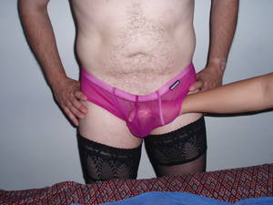 homemade amateur black stockings xxx - Pink nylon briefs and black nylon stockings