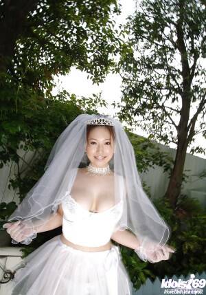 Beautiful Asian Bride Porn - Big busted asian bride Ai Sayama stripping off her clothes - HD Porn  Pictures