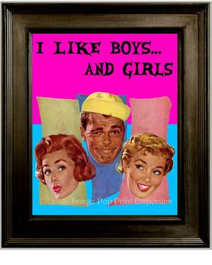 1950s Bi Porn Art - Retro Bisexual Art