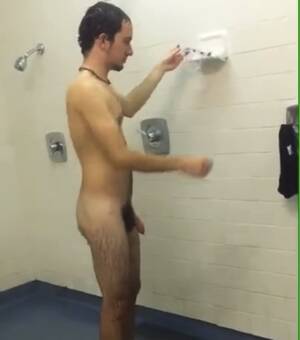 hairy shower spy cam - Locker room: Hairy college swimmer spiedâ€¦ ThisVid.com