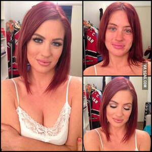 before after - Porn stars before and after makeup - 9GAG