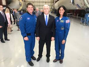 Hottest Youngest Porn Stars - VP Pence meets with @Commercial_Crew astronauts @AstroBehnken and  @Astro_Suni, who