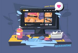 Computer Graphic Porn - Premium Vector | Porn, pornography and pornographic content on the computer.  online adult content.