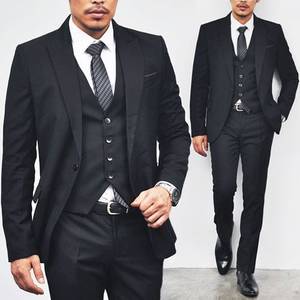 black suit - 3 Piece Black Suit