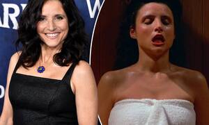 Julia Louis Dreyfus Porn - Julia Louis-Dreyfus reveals the awkward moment she walked in on two naked  men in an Austrian sauna | Daily Mail Online