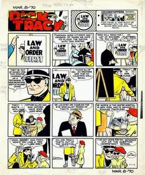 Blondie Bumstead Sex S Rough - Dick Tracy - Color guide for Dick Tracy (March 8, 1970)