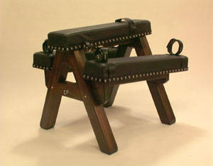 adult spanking bench bondage - the sawhorse spanking bench