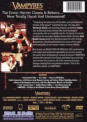 3d Vampire Porn Dvd - Amazon.com: Vampyres : Marianne Morris, Murray Brown, Brian Deacon, JosÃ©  Larraz: Movies & TV