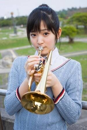 Girls Brass Trombone Porn - Image summary of a pretty girl playing an instrument 3D - Porn Image