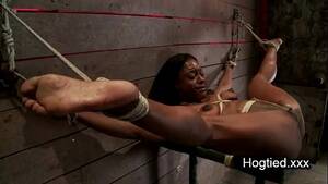 Hogtied Black Porn - Ebony body builder tied up and vibed - XVIDEOS.COM