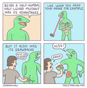 Cartoon Butthole Porn Advantage - Lizard Man : r/comics