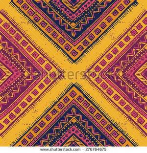 ethnic screensavers - Tribal vintage ethnic seamless vector pattern Navajo geometric multicolor  summer print Hipster hand drawn Aztec neon