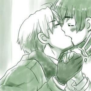 hetalia japan nude - still kissing america *