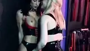 latex dominatrix lesbians - Latex Lesbian Dominatrix And Submissive Porn Videos | xHamster