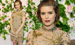 Kate Mara Porn Doppelganger - Kate Mara looks stunning in sheer nude dress at event in LA | Daily Mail  Online