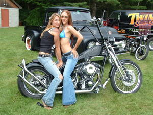 Biker Lesbian Porn - Lesbian Biker in her Garden