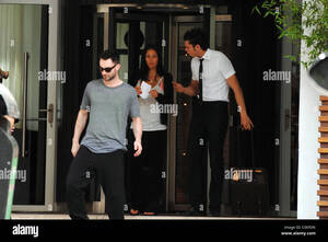 Janine Habeck Having Sex - Janine Habeck and Adam Levine leaving the ME Madrid Reina Victoria Hotel  together Madrid, Spain - 21.05.08 WENN Stock Photo - Alamy