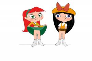 Candace And Isabella Porn - Isabella is obviously not the only girl who has no panties under her skirtâ€¦  â€“ Phineas and Ferb Cartoon Sex