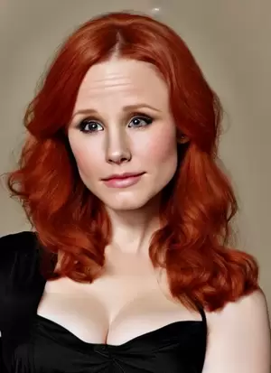 christina hendricks porn live cam - KREA - photograph of a combination of kristen bell and christina hendricks