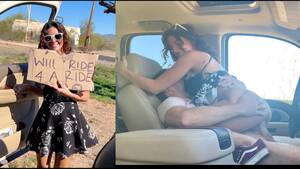 Hot Hitchhiker Porn - Hot Hitchhiker with no Panties: \