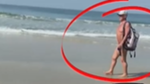 euro topless beach videos - Viral Video: Almost naked European man roams in G-string thong on Goa beach,  local confronts him